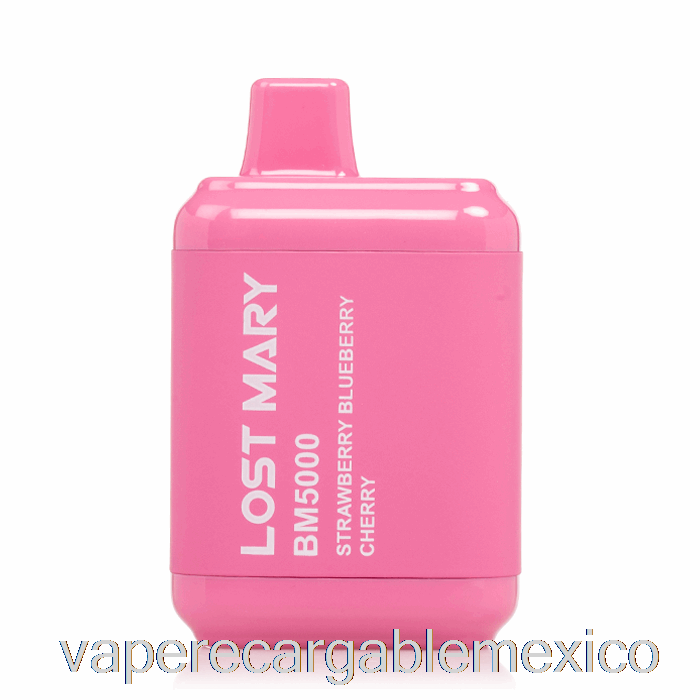 Vape Recargable Lost Mary Bm5000 Desechable Fresa Arándano Cereza